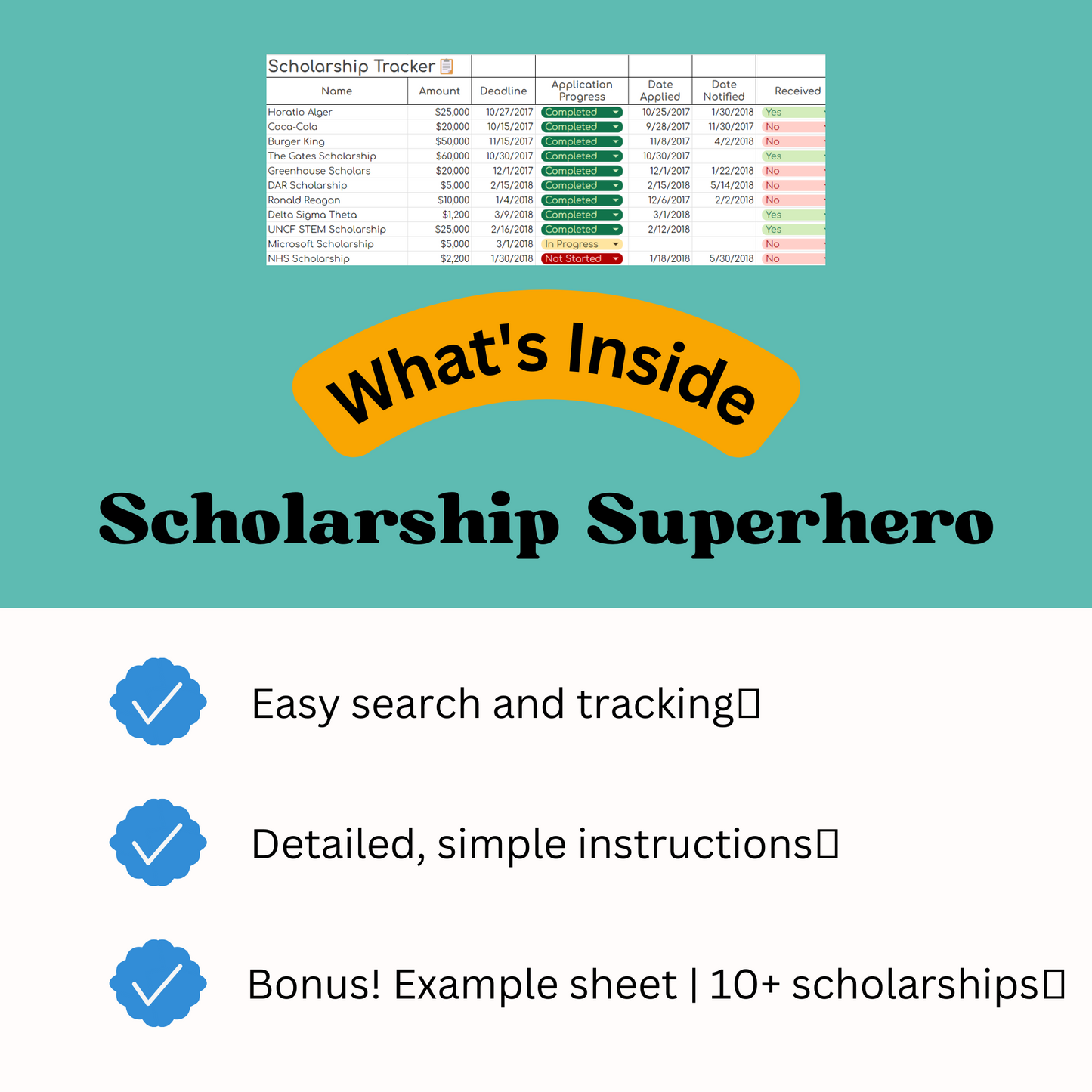 Scholarship Superhero: The Ultimate Tracker for Winning Big📝