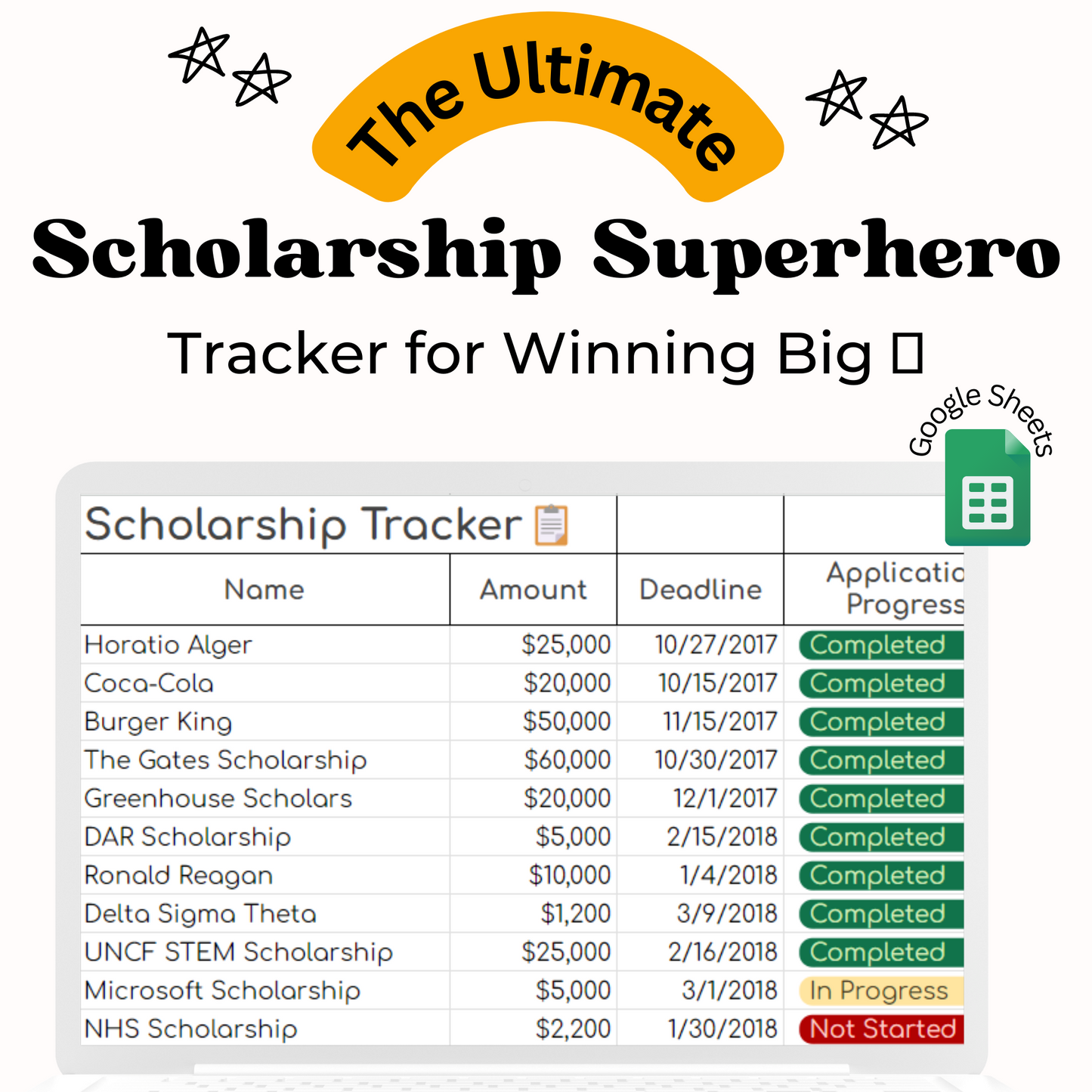 Scholarship Superhero: The Ultimate Tracker for Winning Big📝